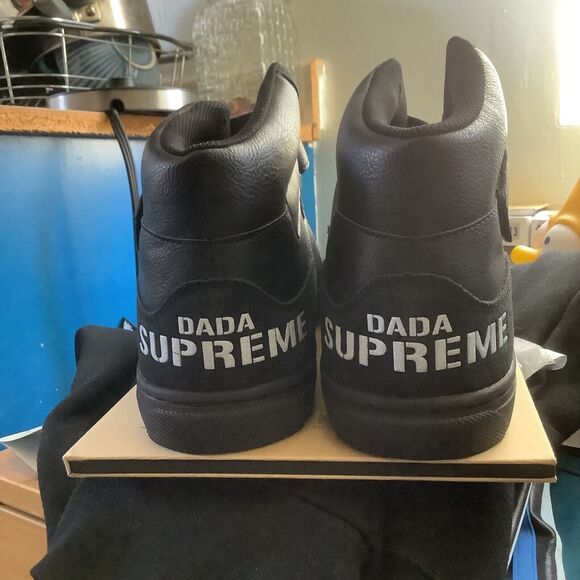 DADA SUPREME MEN'S HIGH TOP FASHION SNEAKERS BLACK DS1006 size 13 - Picture 1 of 6